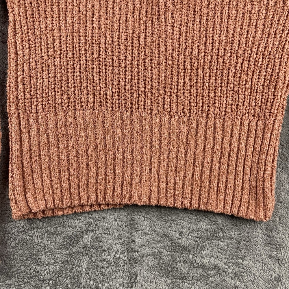Lauren Conrad Sweater Womens XS Orange Long Sleeve Button Up - Picture 9 of 13